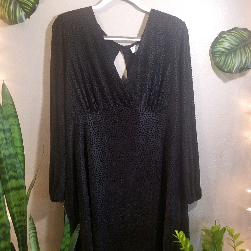 A New Day Black Knee Length Dress